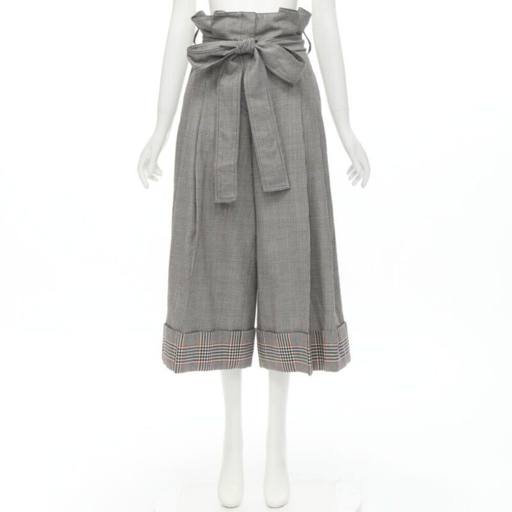 Alexander McQueen checked wool paperbag waist cuffed pants - Picture 10 of 10